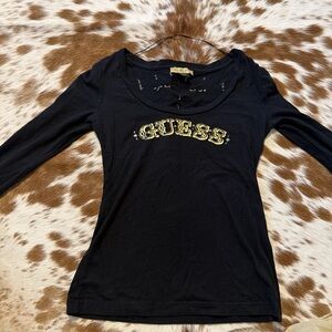 gothic y2k guess shirt